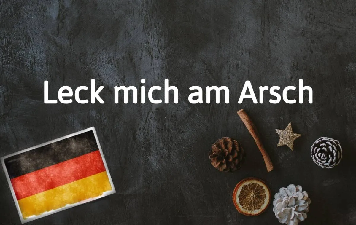 German phrase of the day: Leck mich am Arsch