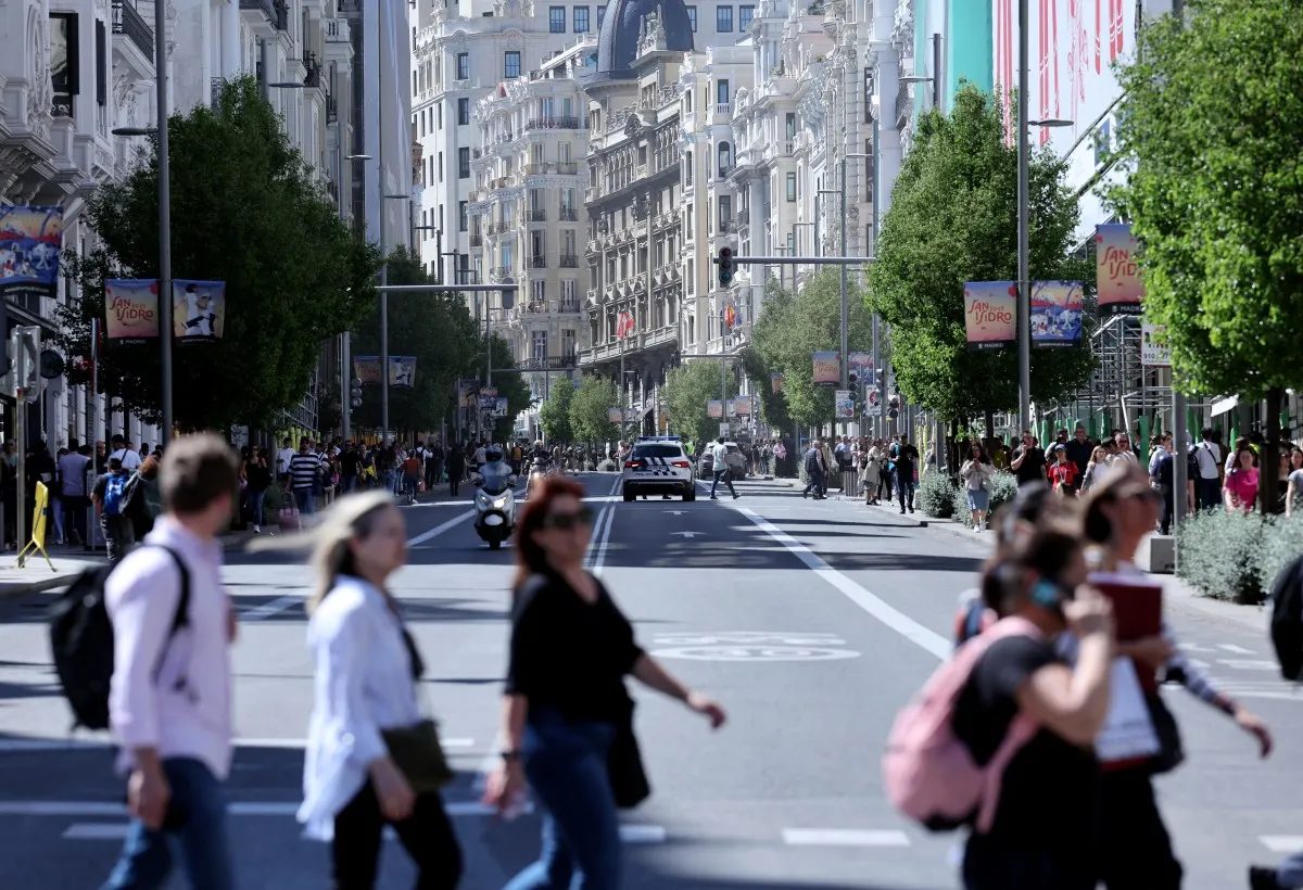 Why are Spain's new self-employed workers all foreign and what are their jobs?