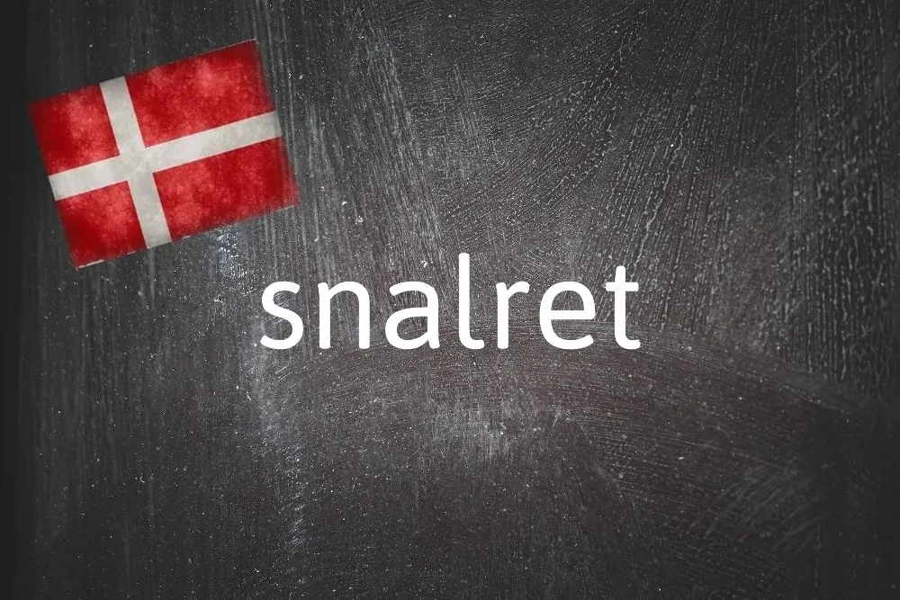 Danish word of the day: Snalret