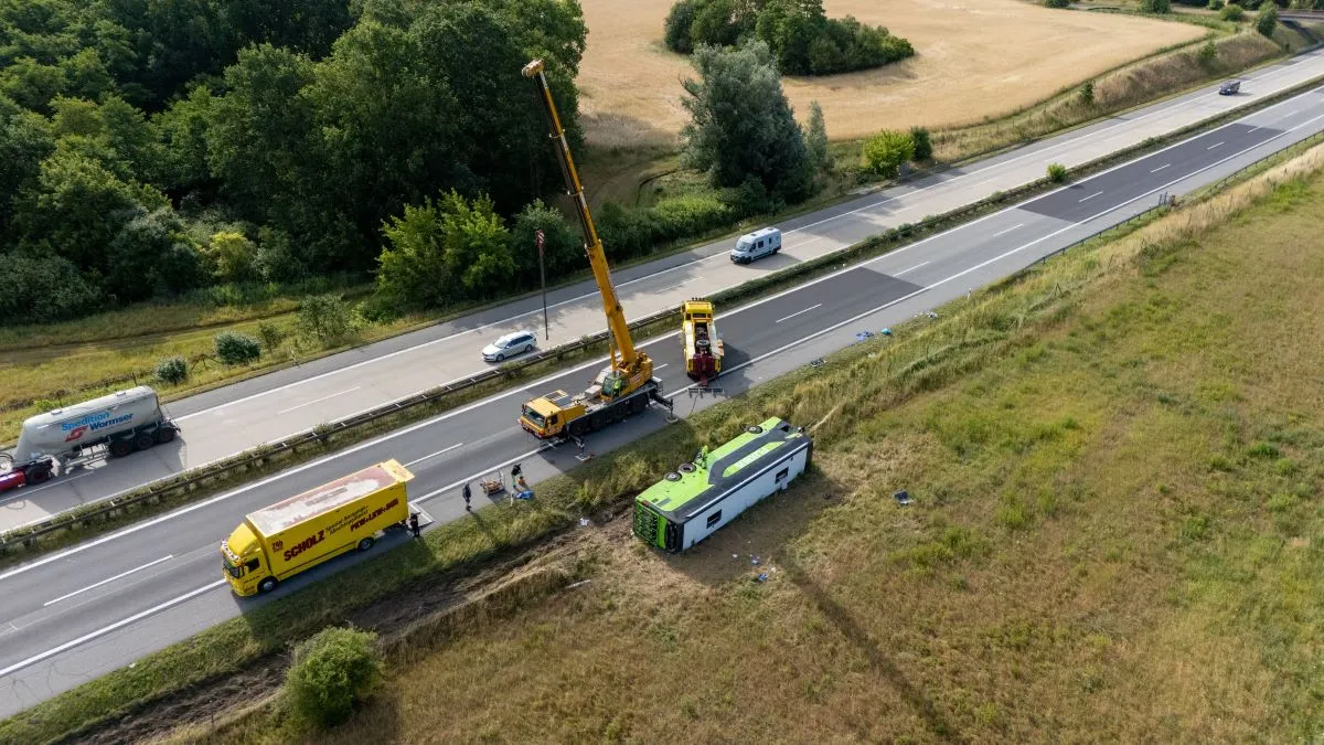 Twenty passengers injured in Flixbus accident in northern Germany
