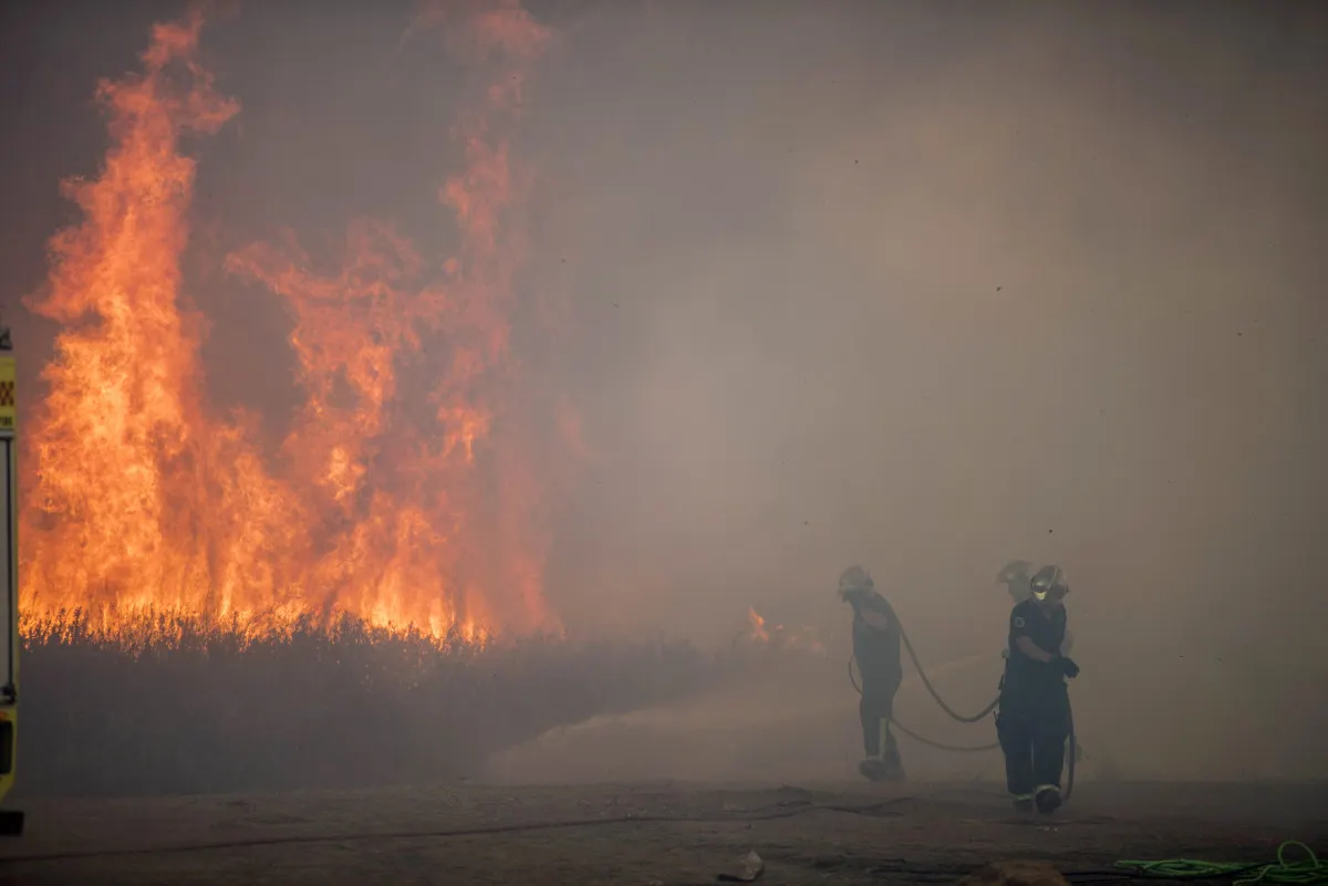 Wildfire forces evacuations in Spanish tourist town of Tarifa