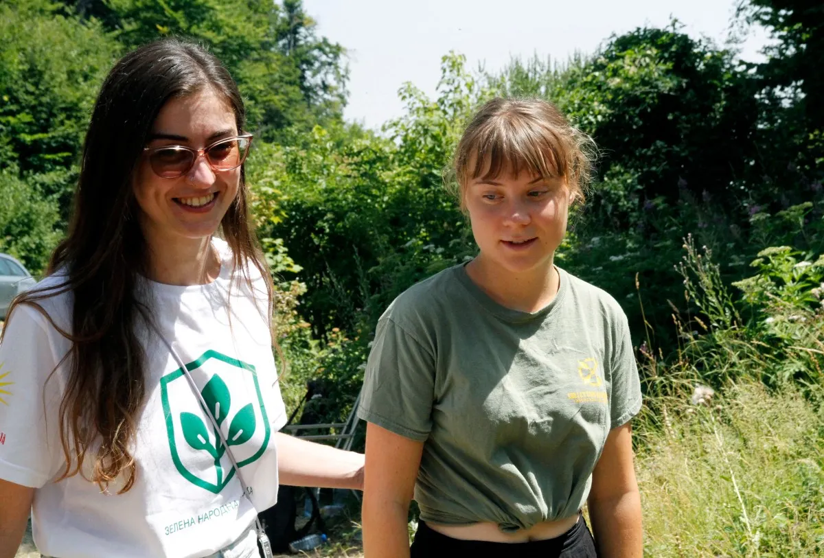 Greta Thunberg and other activists block Oslo main street in oil protest