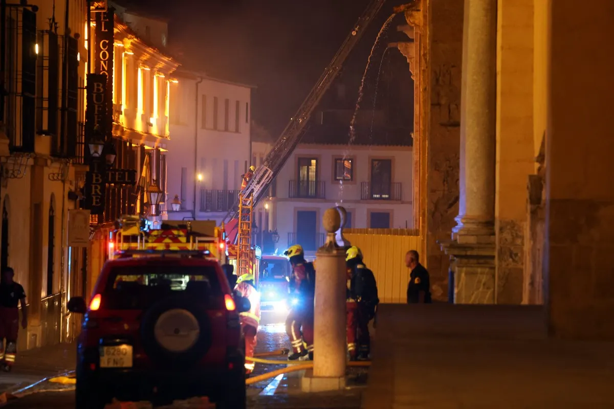 Fire extinguished, historic mosque-cathedral in southern Spain 'saved'