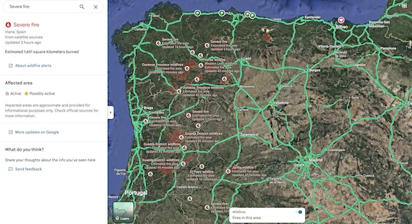 MAP: How to find out where Spain's active wildfires are