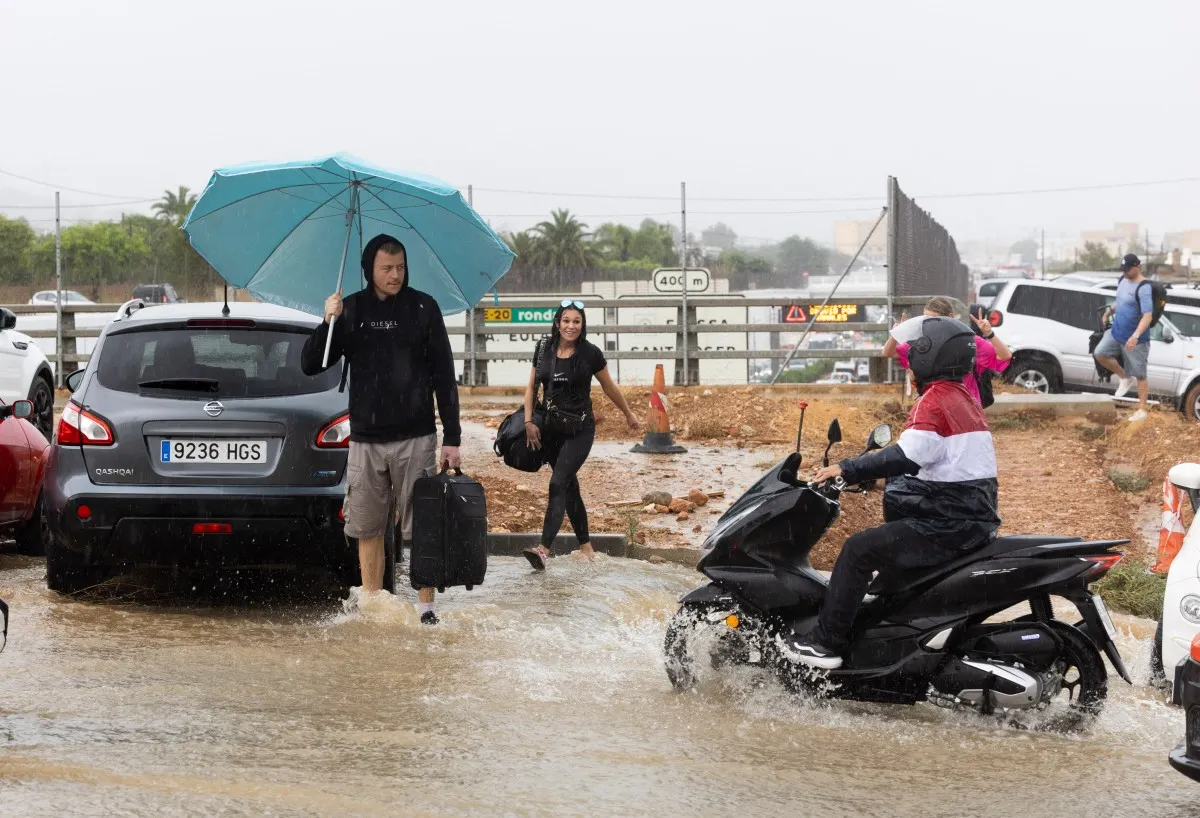 IN PICS: Beaches shut on Spain's Ibiza as downpours spark floods