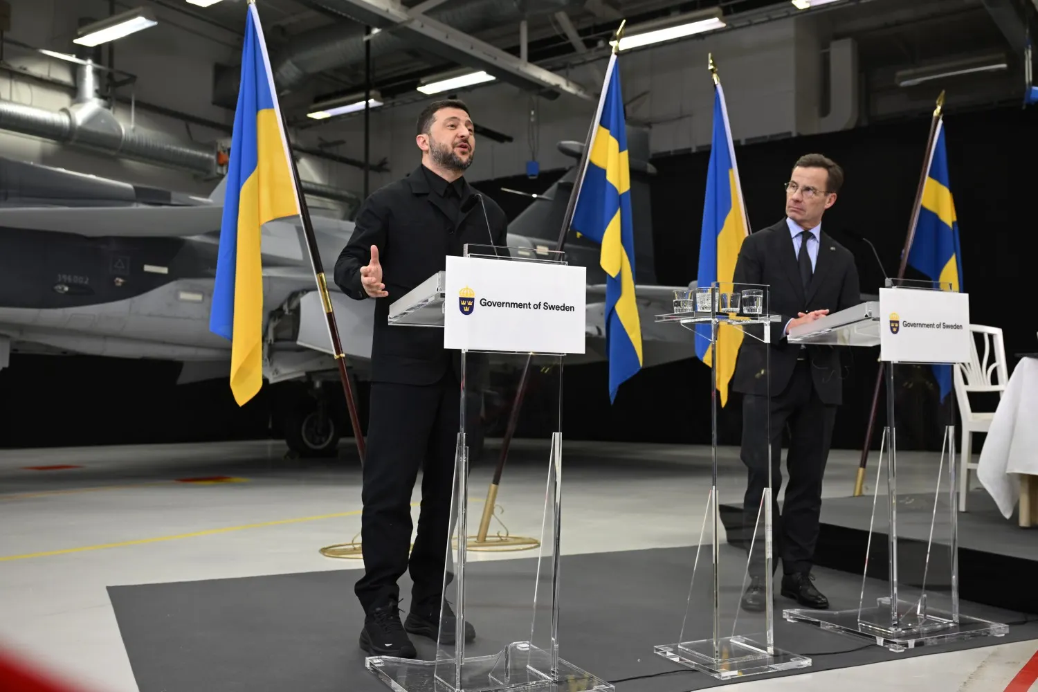 Sweden and Ukraine sign letter of intent to supply Gripen fighters
