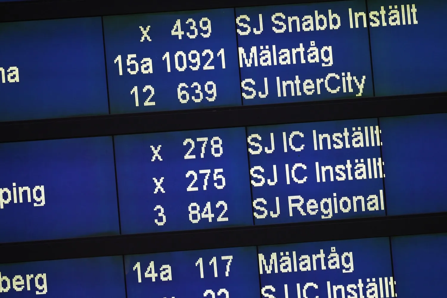 Trains and ferries cancelled as Sweden braces for Storm Amy