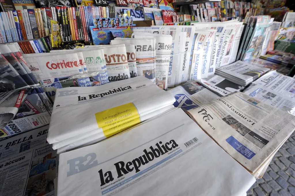 Journalists strike in Italy amid budget protests