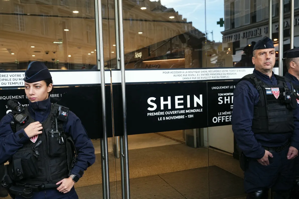 Shein opens first permanent store in France amid heavy police presence