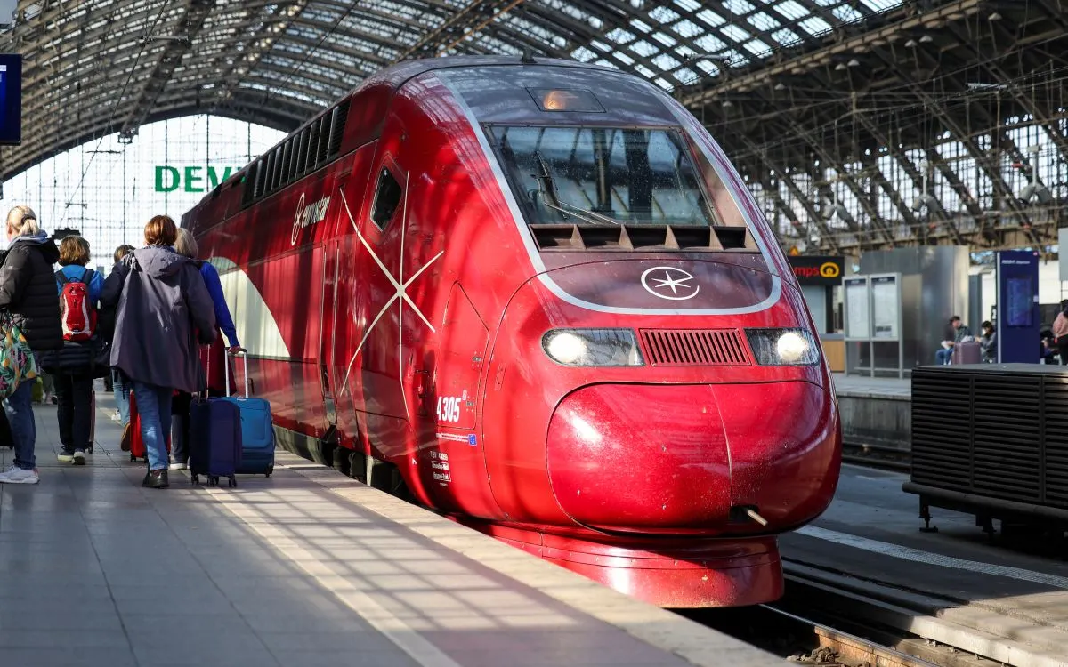 High-speed train image