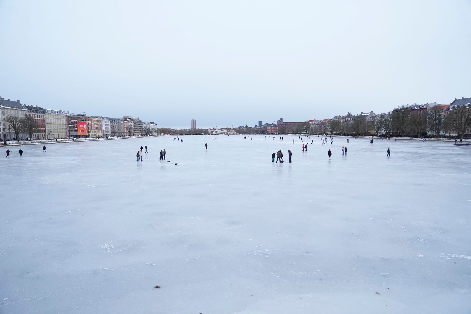 What are Denmark’s rules for walking and skating on frozen lakes?