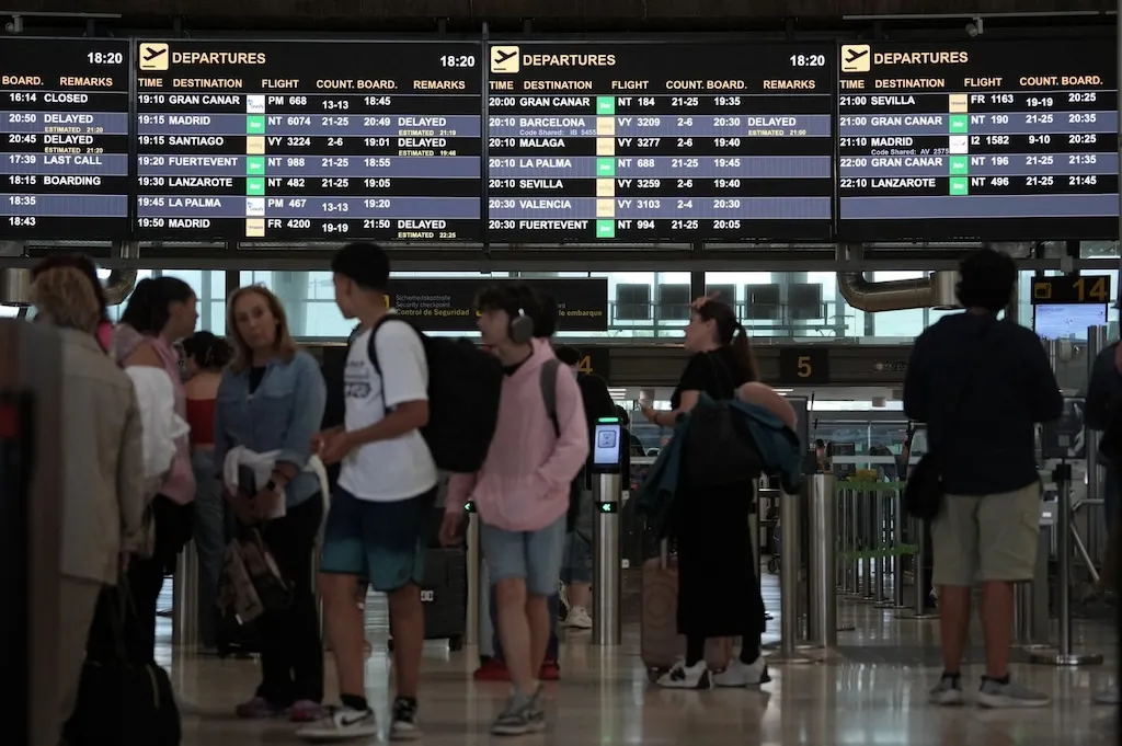 34 million passengers suffered flight delays in Spain in 2025
