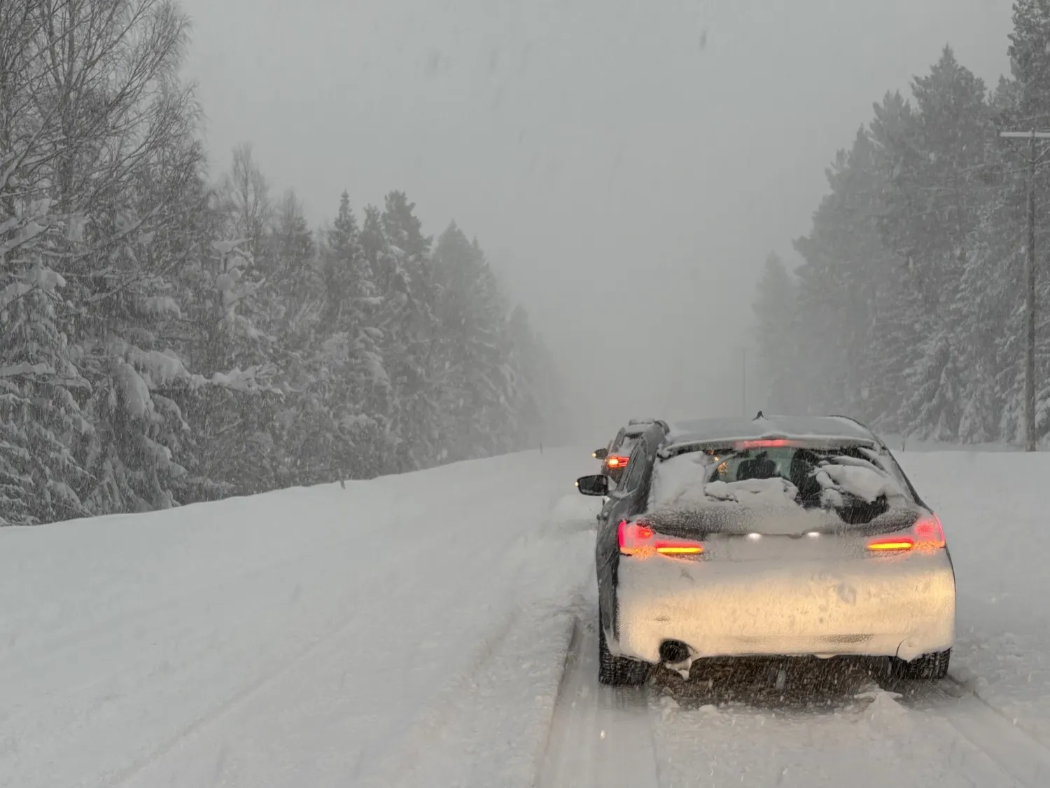 Red warning and emergency alerts as snow hits northern Sweden