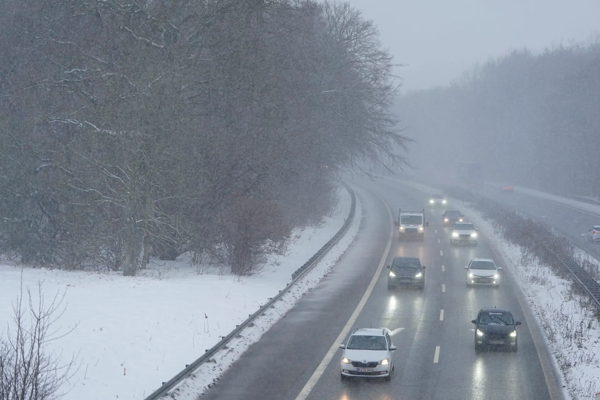In pictures: Denmark hit by latest snow storm of 2026