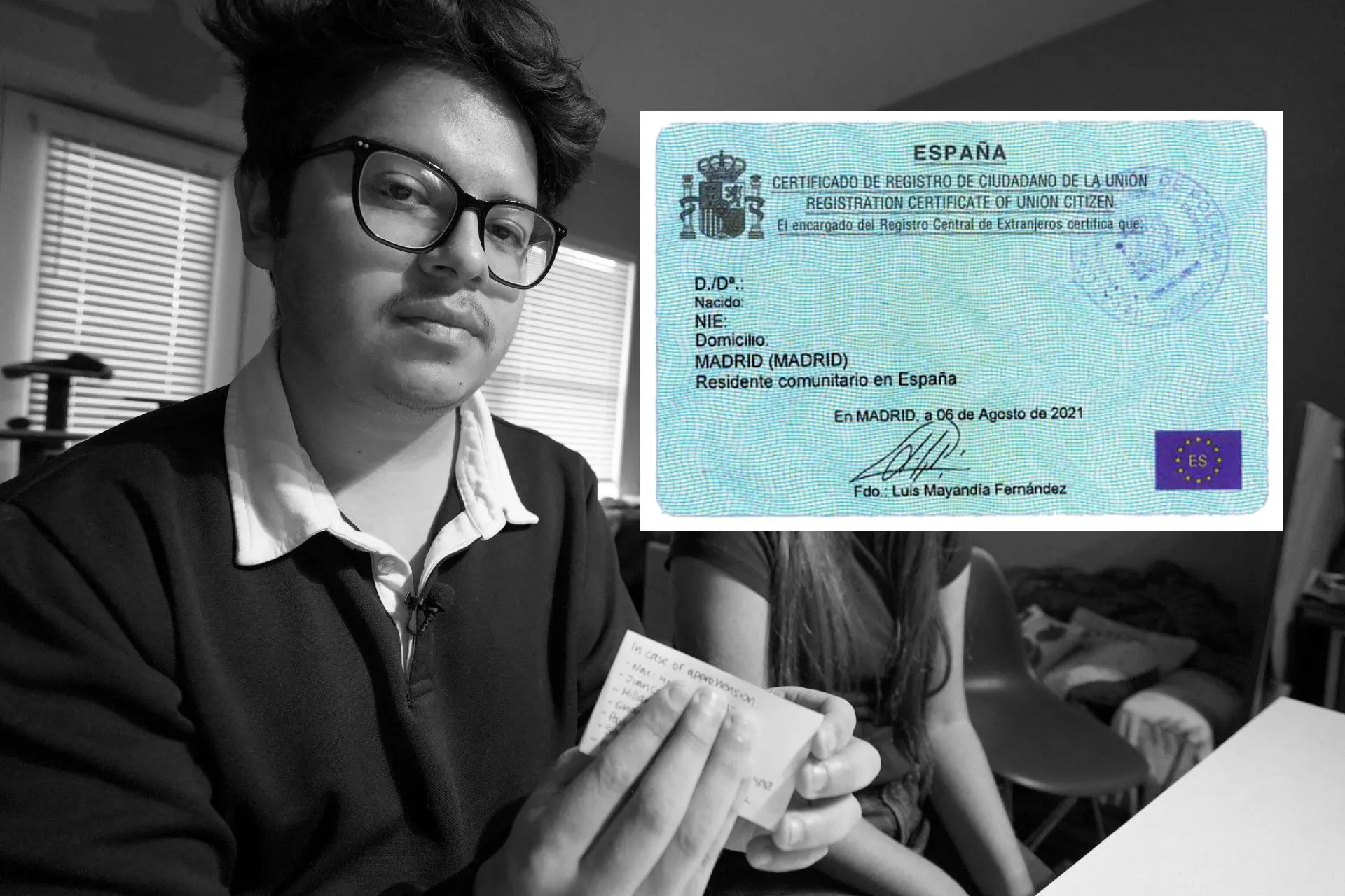 Do Spain's green residency certificates for EU nationals expire?