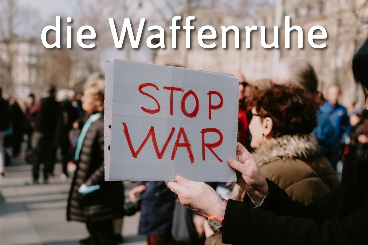 German Word of the Day: die Waffenruhe