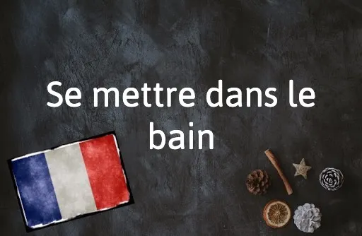French Expression of the Day: Se mettre dans le bain