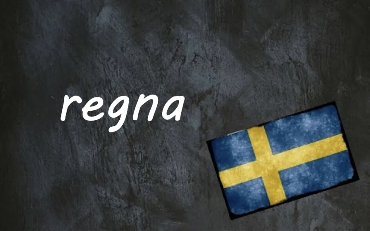 Swedish word of the day: regna