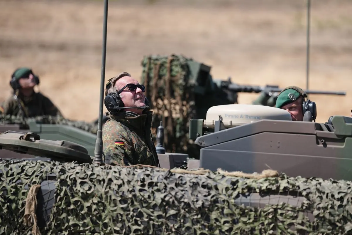 How do Europeans view Germany's military build-up?