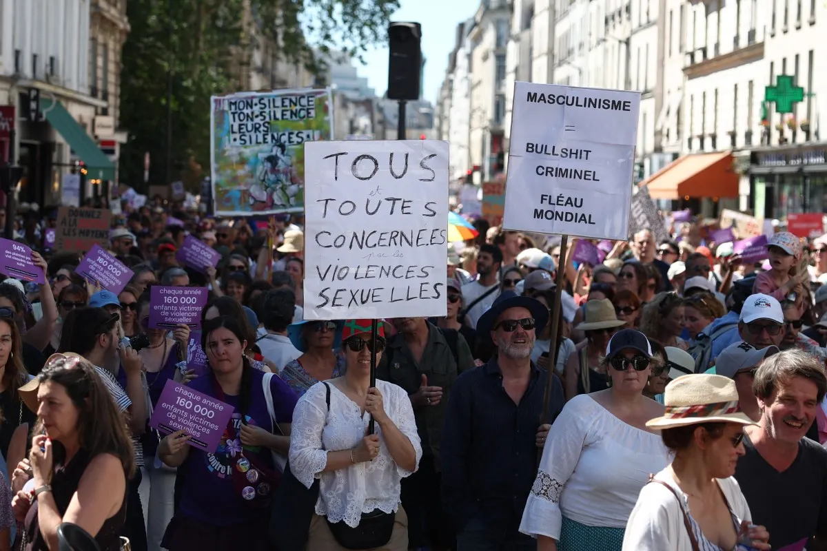 Tens of thousands rally in France against sexual violence