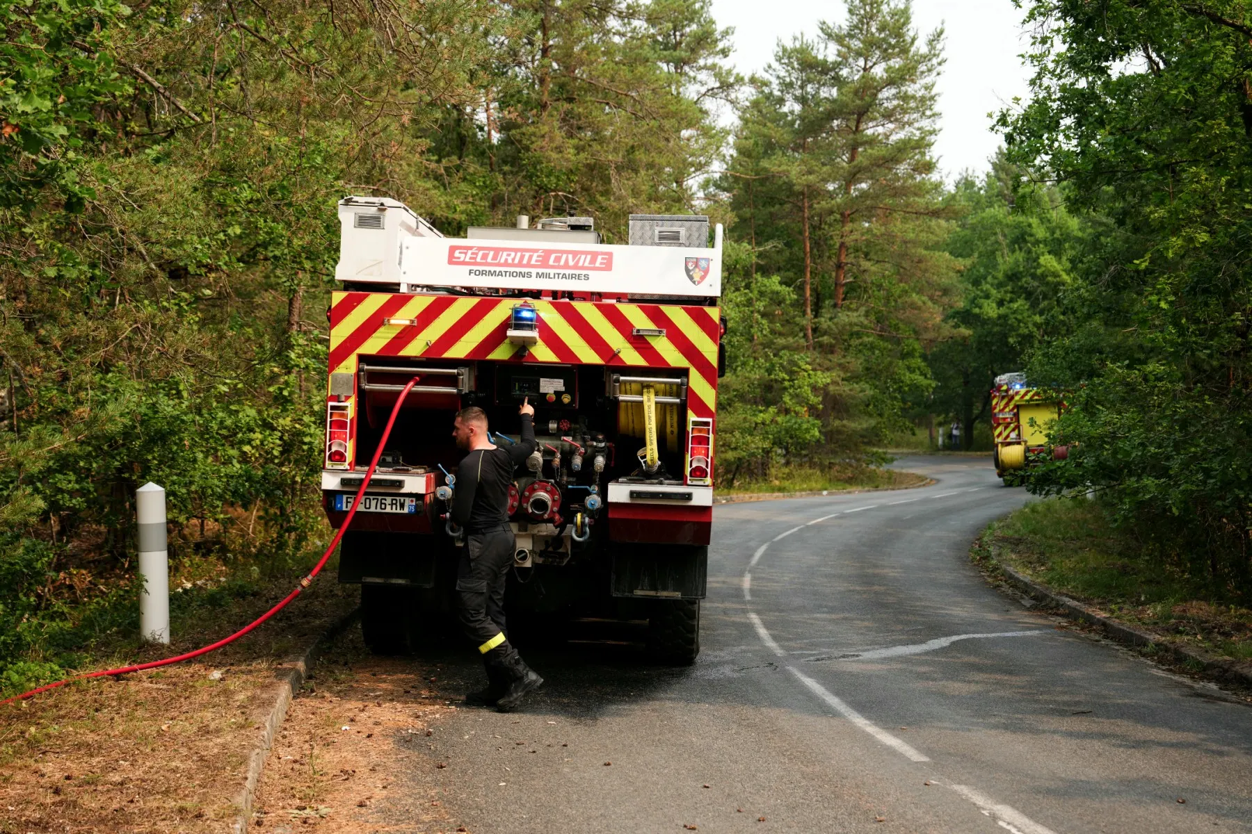 Wildfire forces evacuations in south of France town