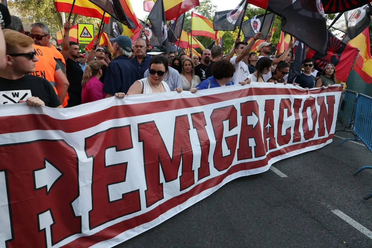 Spain calls for calm after anti-migrant protesters clash with police in Ceuta