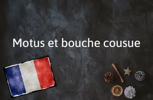
            French phrase of the day: Motus et bouche cousue
        