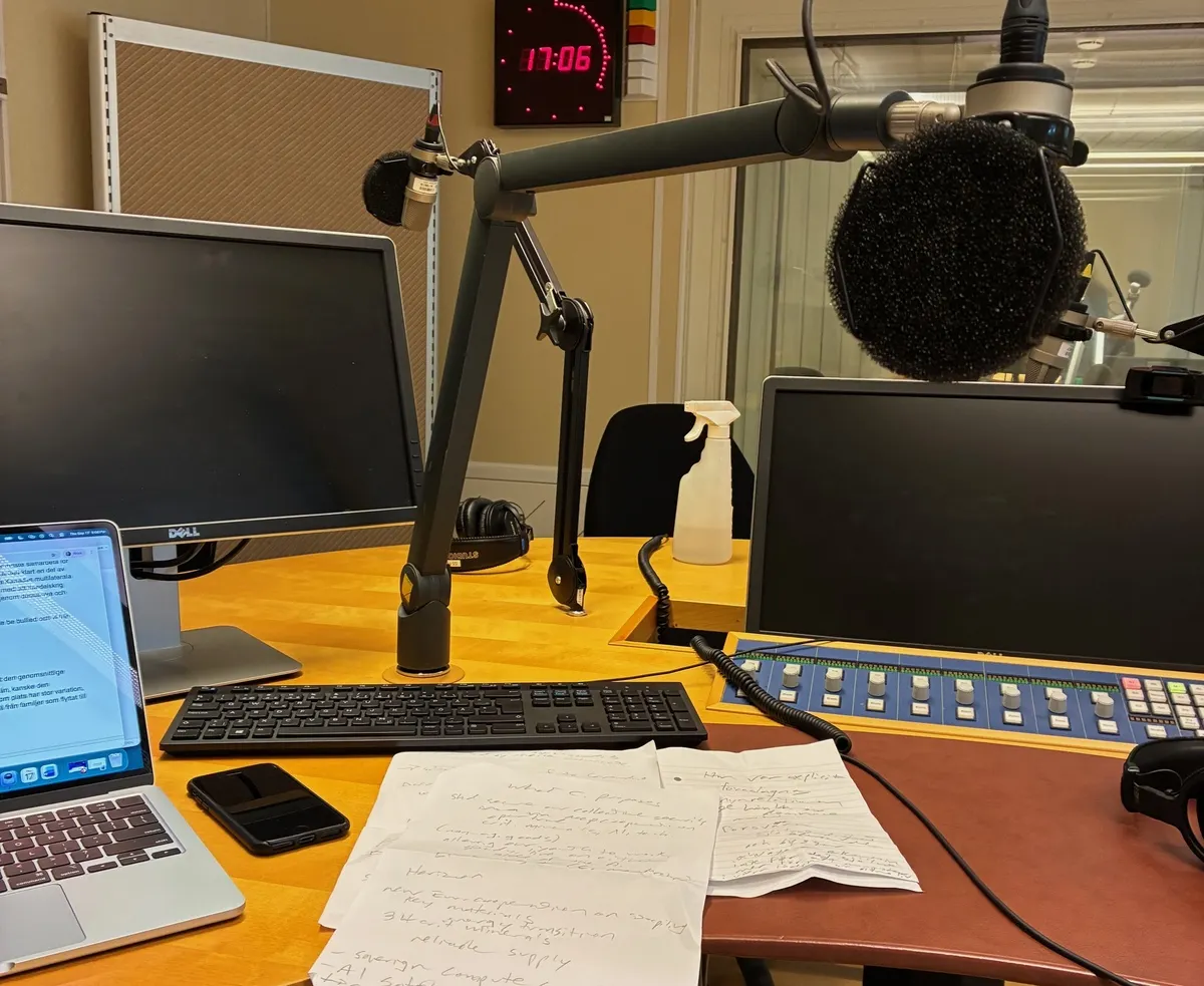 Inside Sweden: Surviving a surprise immersion in Swedish – on live radio