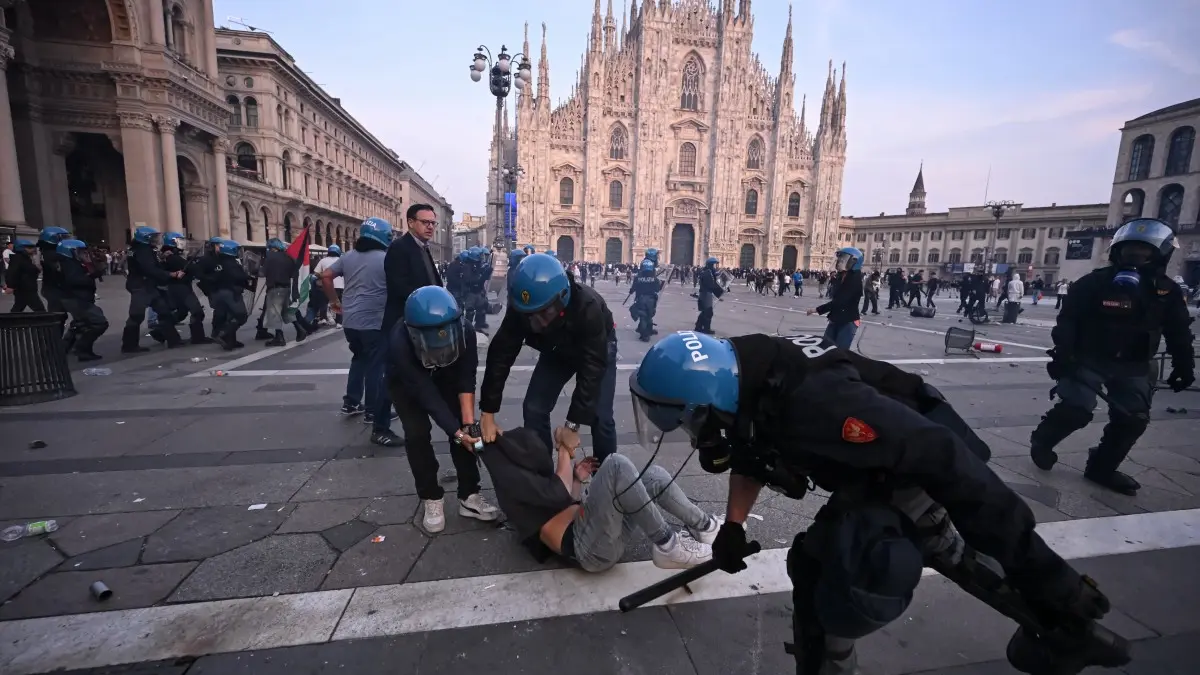 Hundreds detained after protests in Italy marred by looting and violence