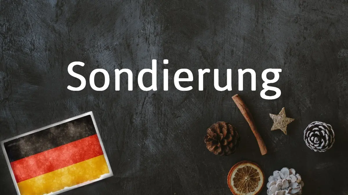 German word of the day: Sondierung