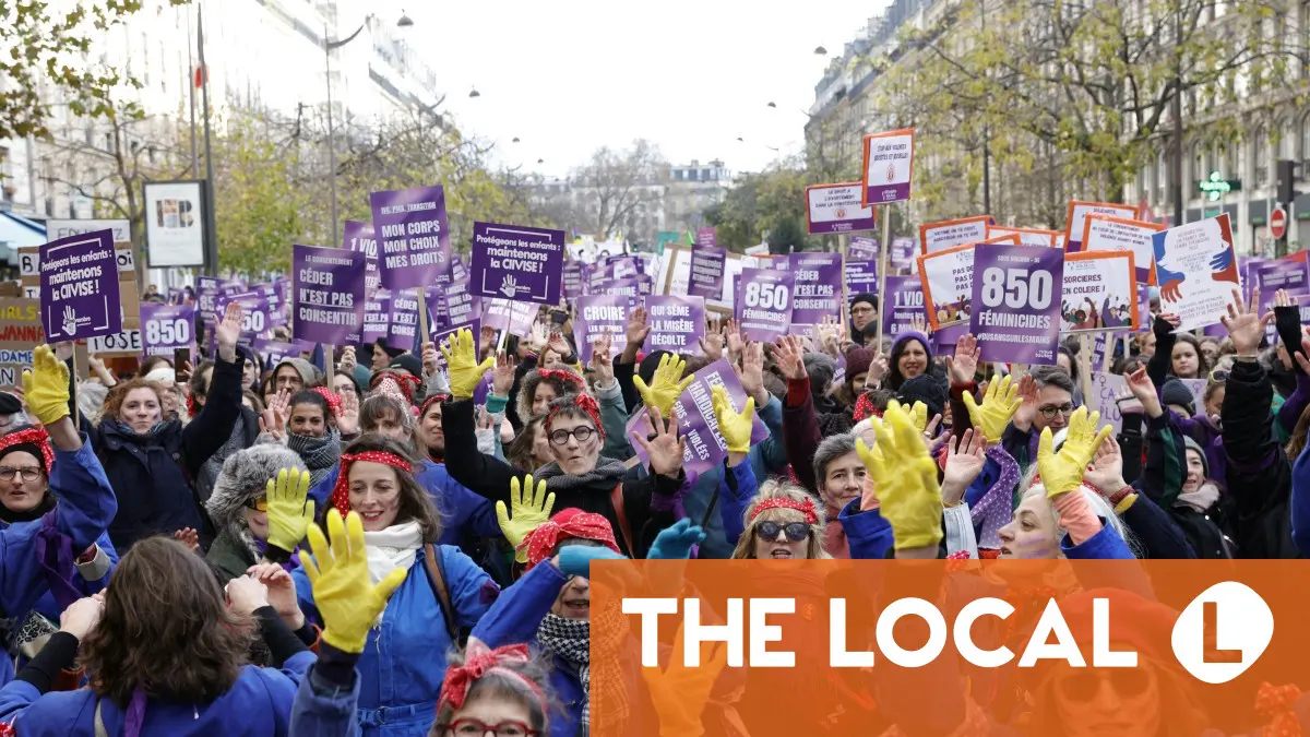 Thousands march in France to denounce violence against women
