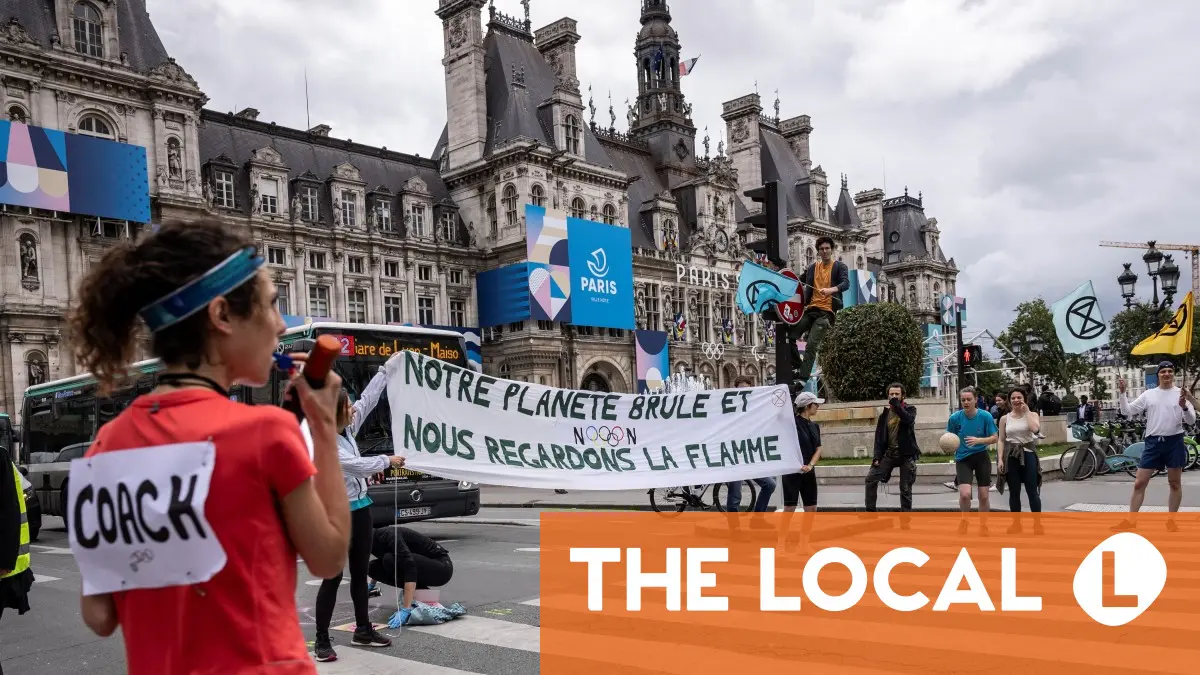 Climate protest in Paris foiled on first day of Olympics