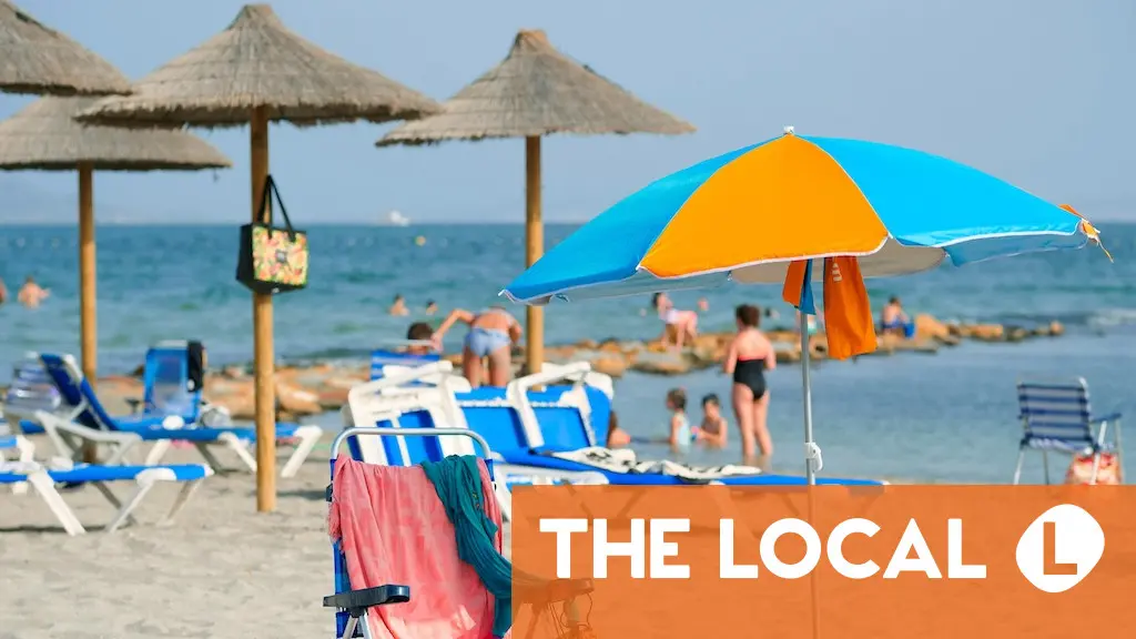 What are the rules for reserving a spot at the beach in Spain?