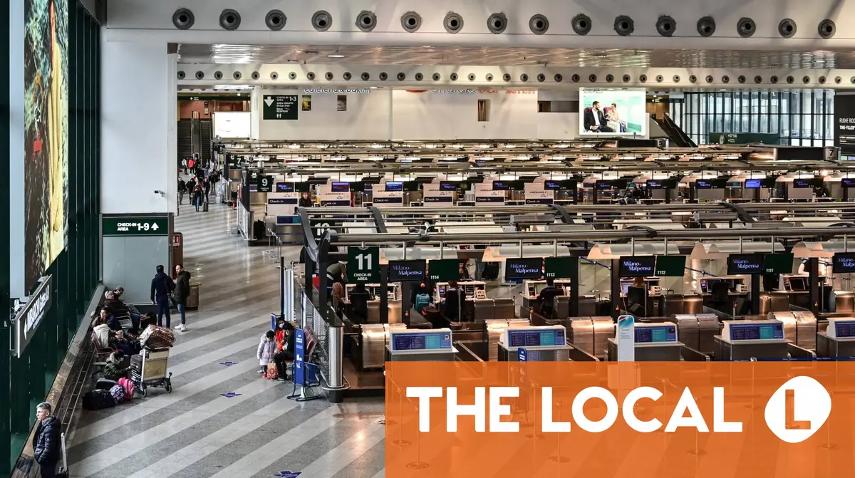 Travel chaos at Milan's Malpensa airport after man sets check-in area on fire