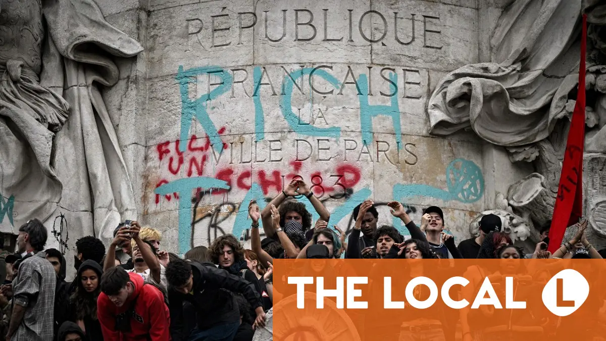 Strikes, demos, fires . . . and a drink on a café terrace