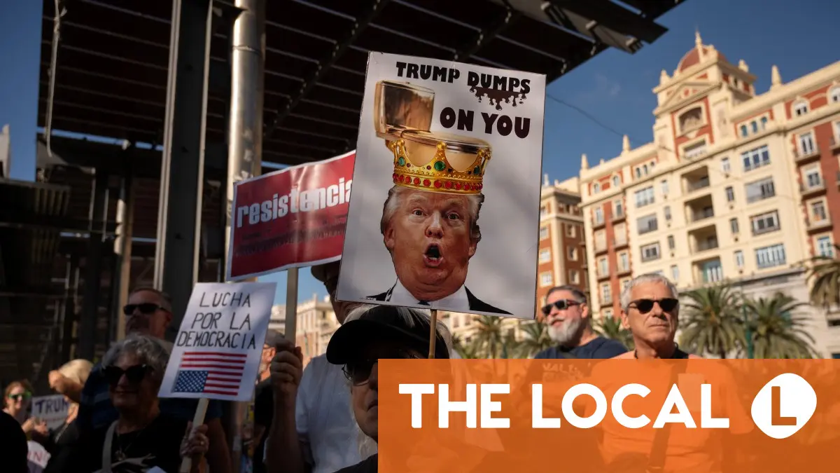 In Images: Americans in Spain slam Trump at 'No Kings' protests