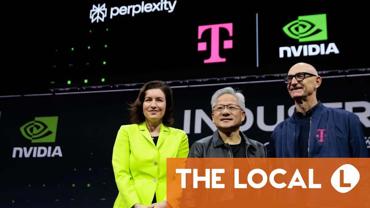 Nvidia and Deutsche Telekom reveal plans for billion-euro AI hub
