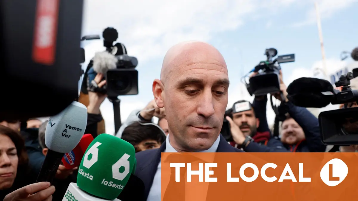 Convicted former Spanish football chief Rubiales egged at book launch