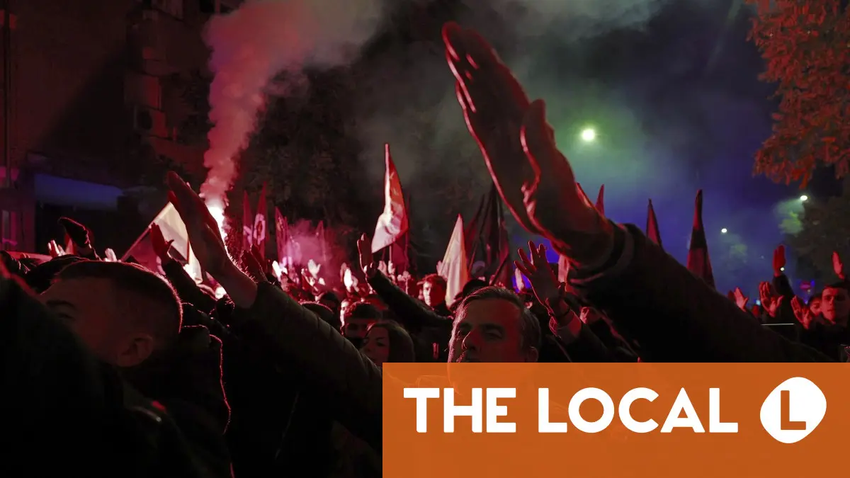 Spanish fascists march in Madrid after Franco death anniversary