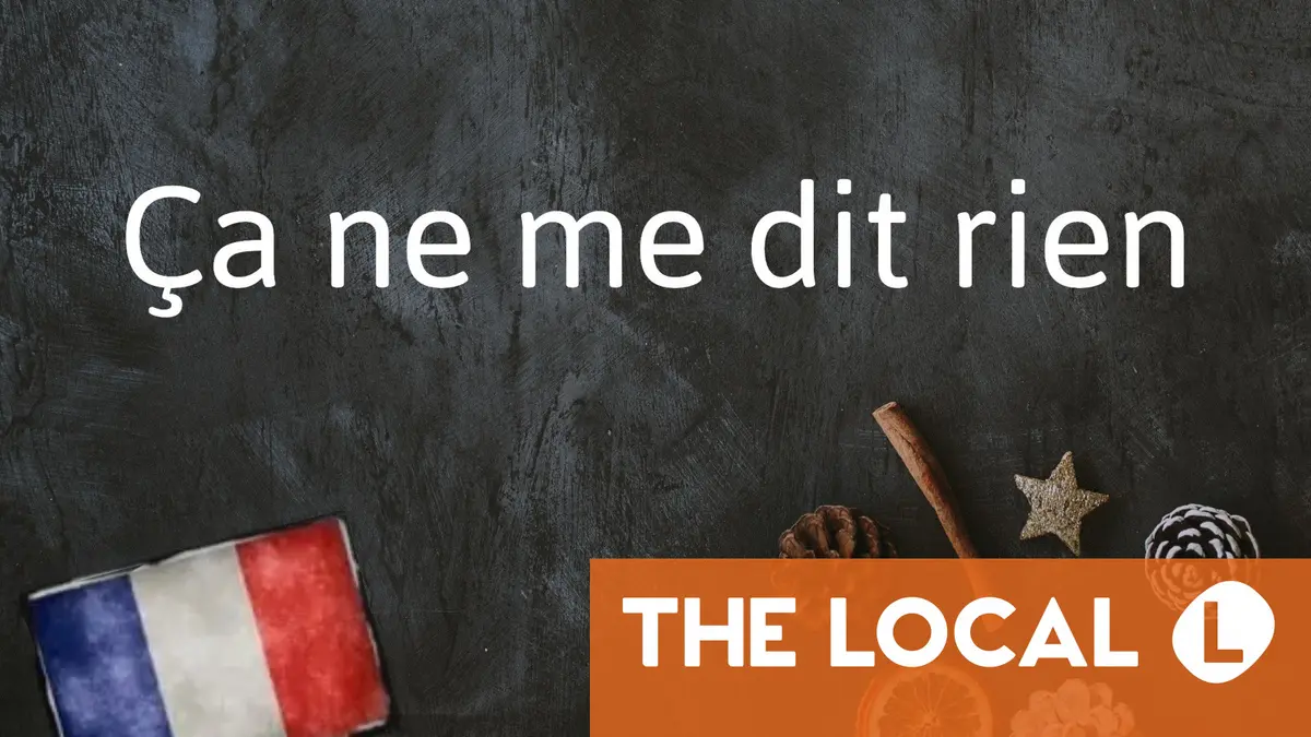 Da Rien French French Phrase of the Day: Ça ne me dit rien