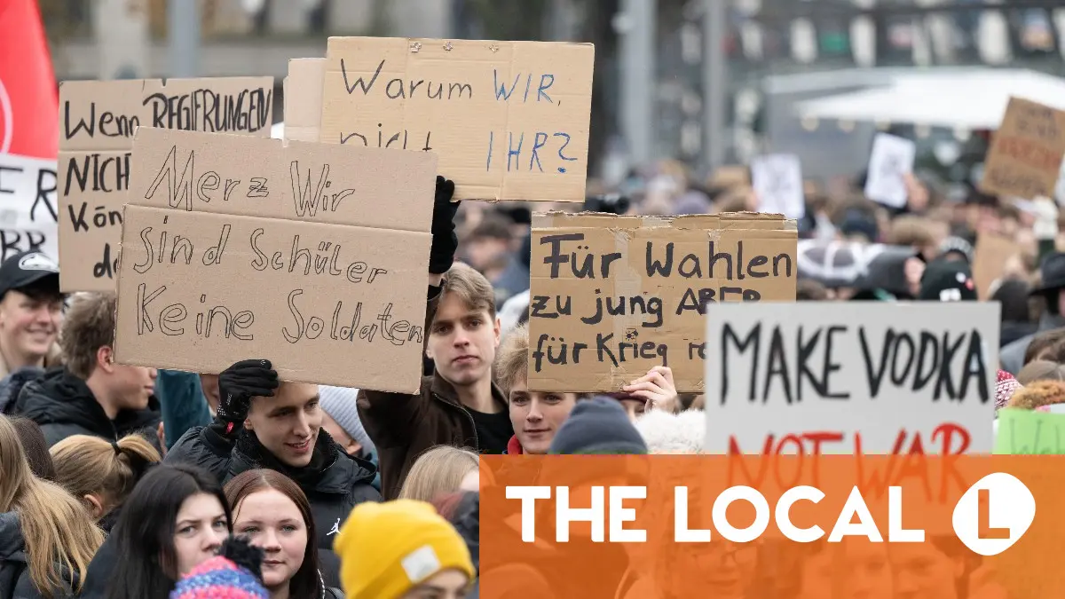 German parliament passes military service law as school students protest