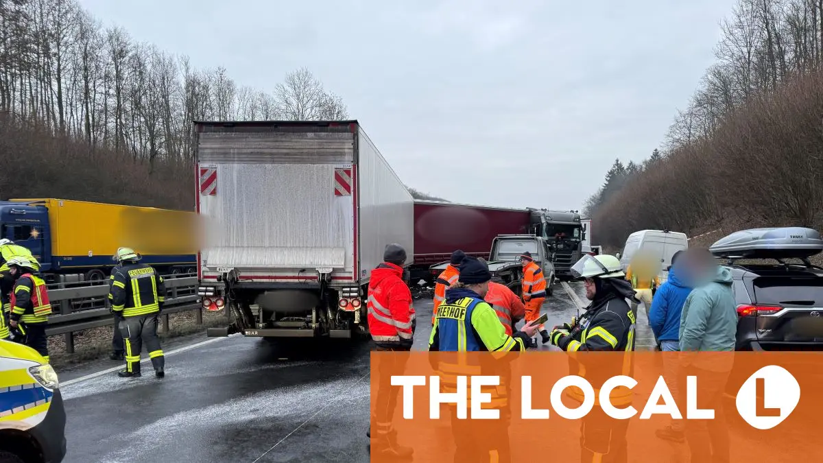 Drivers in Germany face hazardous conditions as winter weather bites