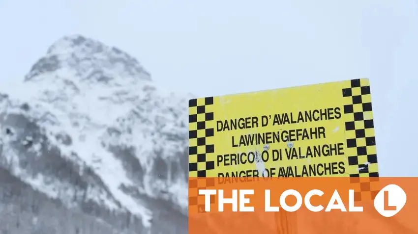Significant avalanche danger declared in the Swiss Alps