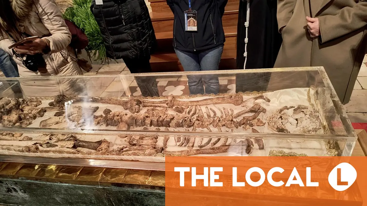St Francis relics go on public show for first time in Italy