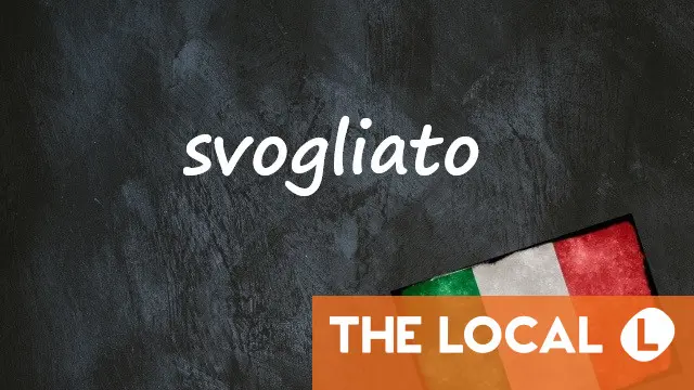 Italian word of the day: 'Svogliato'