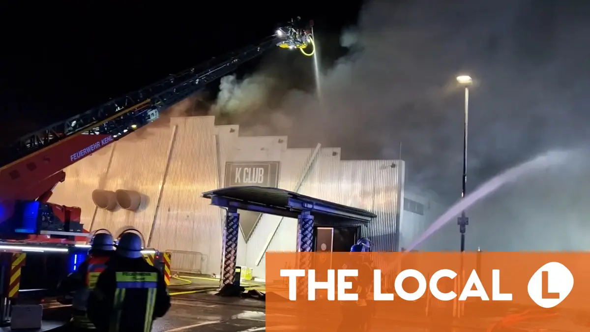 Hundreds flee as fire rips through German nightclub
