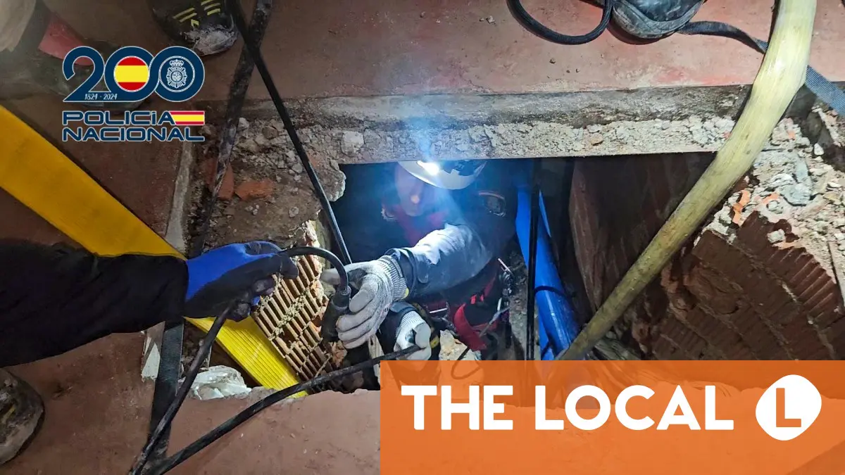 Spain uncovers 'maze-like' drug tunnel to Morocco