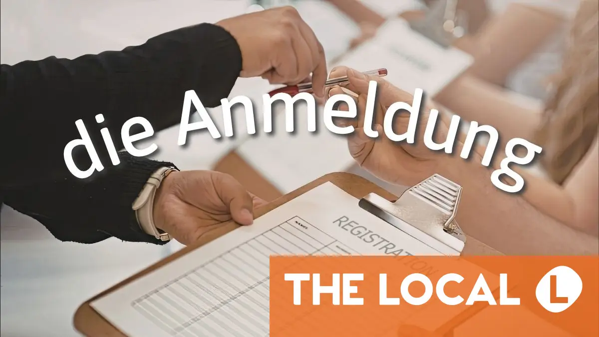 German Word of the Day: die Anmeldung