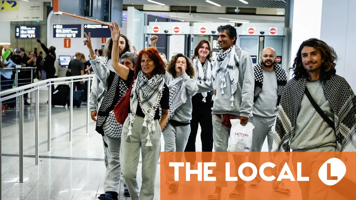 French Gaza activists arrive home after Israel expulsion French Gaza activists arrive home after Israel expulsion