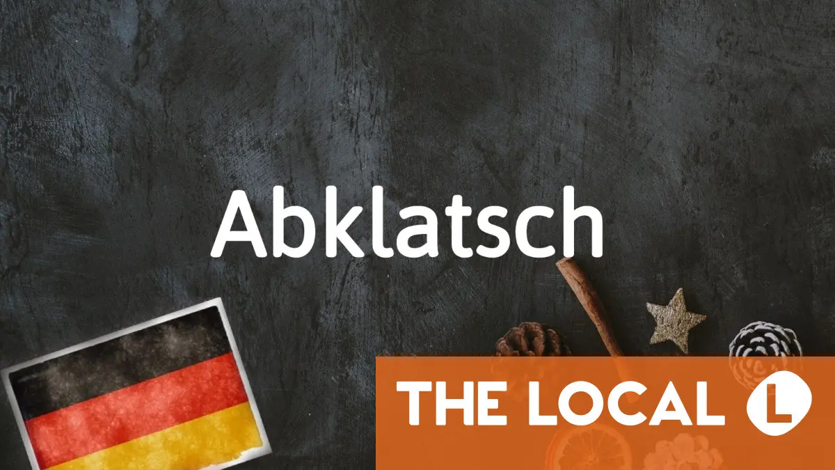 German word of the day: Abklatsch